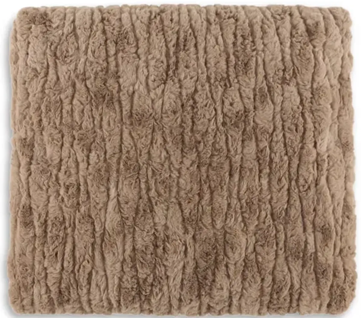 Sable Plush Latte Throw