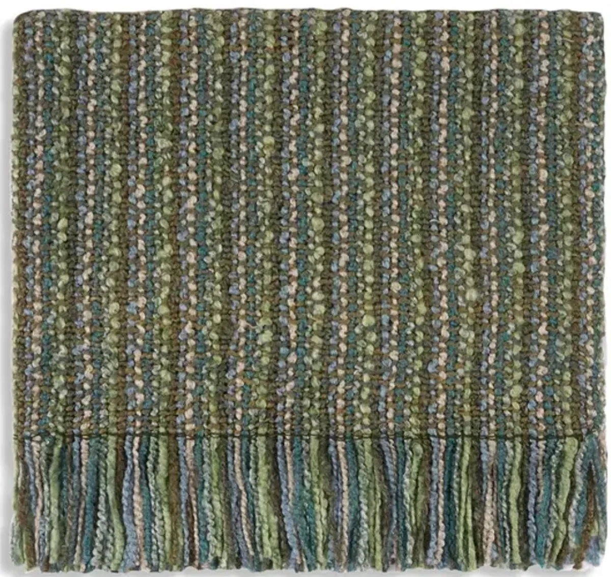 Stria Fringe Oyster Throw