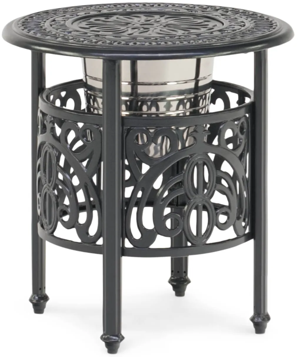 Round Ice Bucket End Table