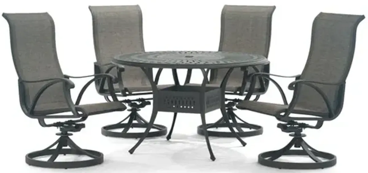 San Tropez 5 Piece Sling Patio Dining Set