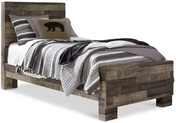 Dylan Twin Panel Bed -  Grey  
