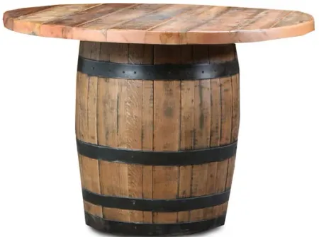 Old Globe Granary Top Whiskey Barrel Table