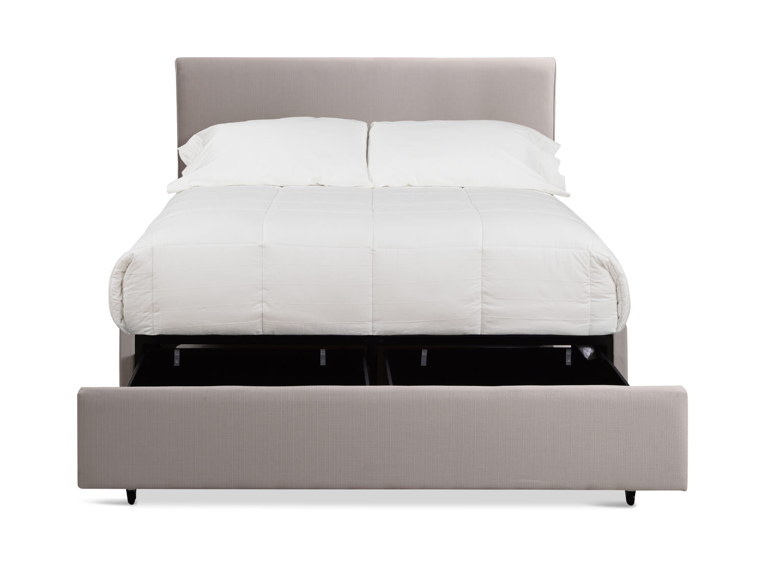 Wyatt Upholstered Queen Storage Bed Sand