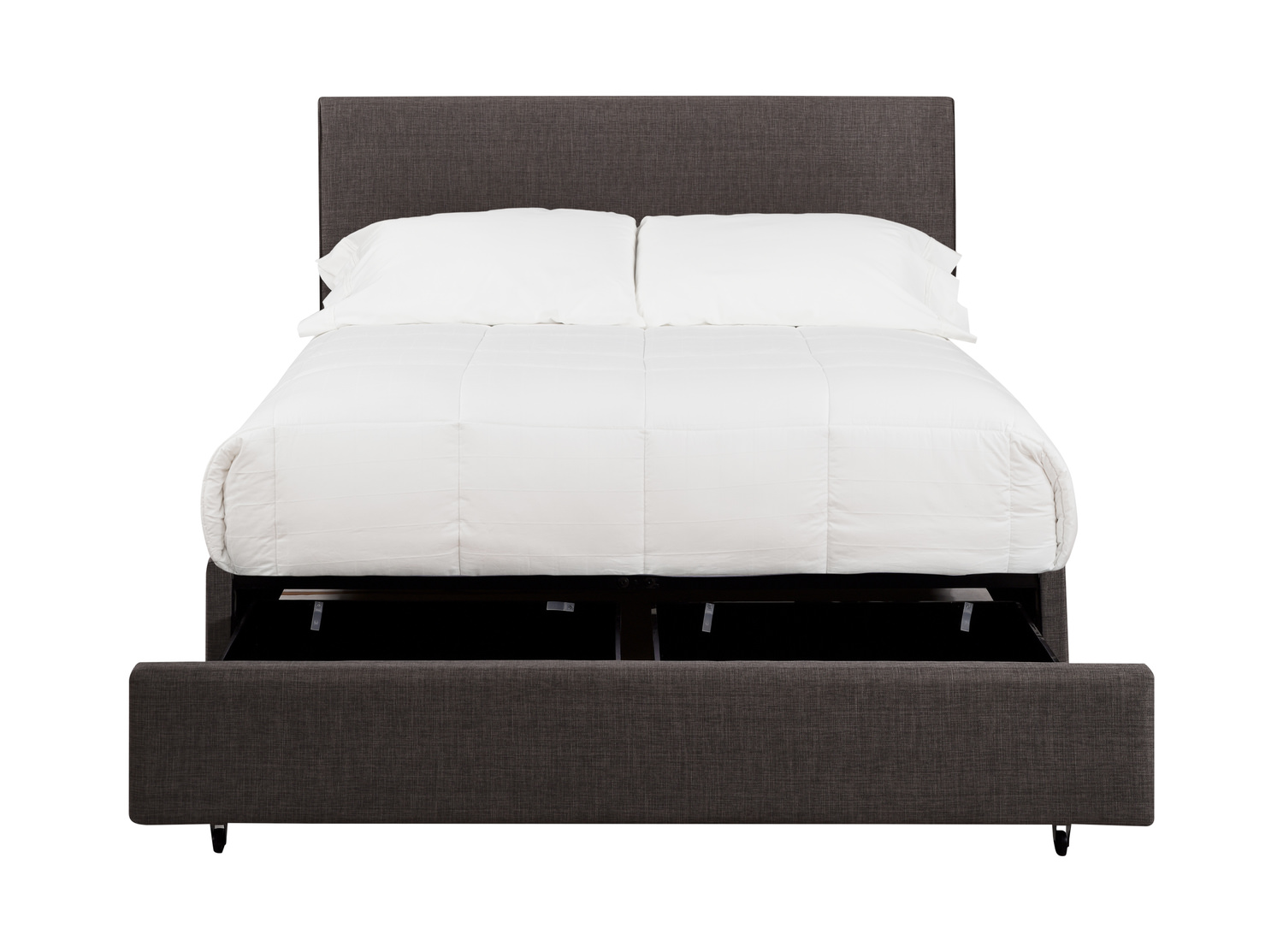 Wyatt Upholstered Queen Storage Bed Grey