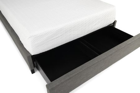 Wyatt Upholstered King Storage Bed - Grey