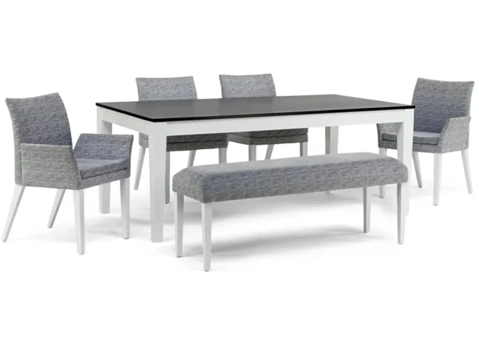 LeBlanc Table With 2 Side Chairs  2 Arm Chairs And Bench