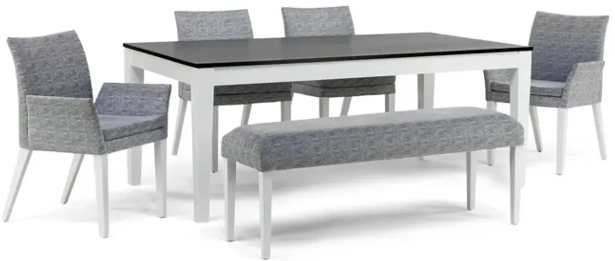 LeBlanc Table With 2 Side Chairs  2 Arm Chairs And Bench