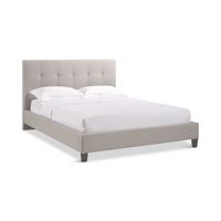 Avery Twin Bed - Light Grey