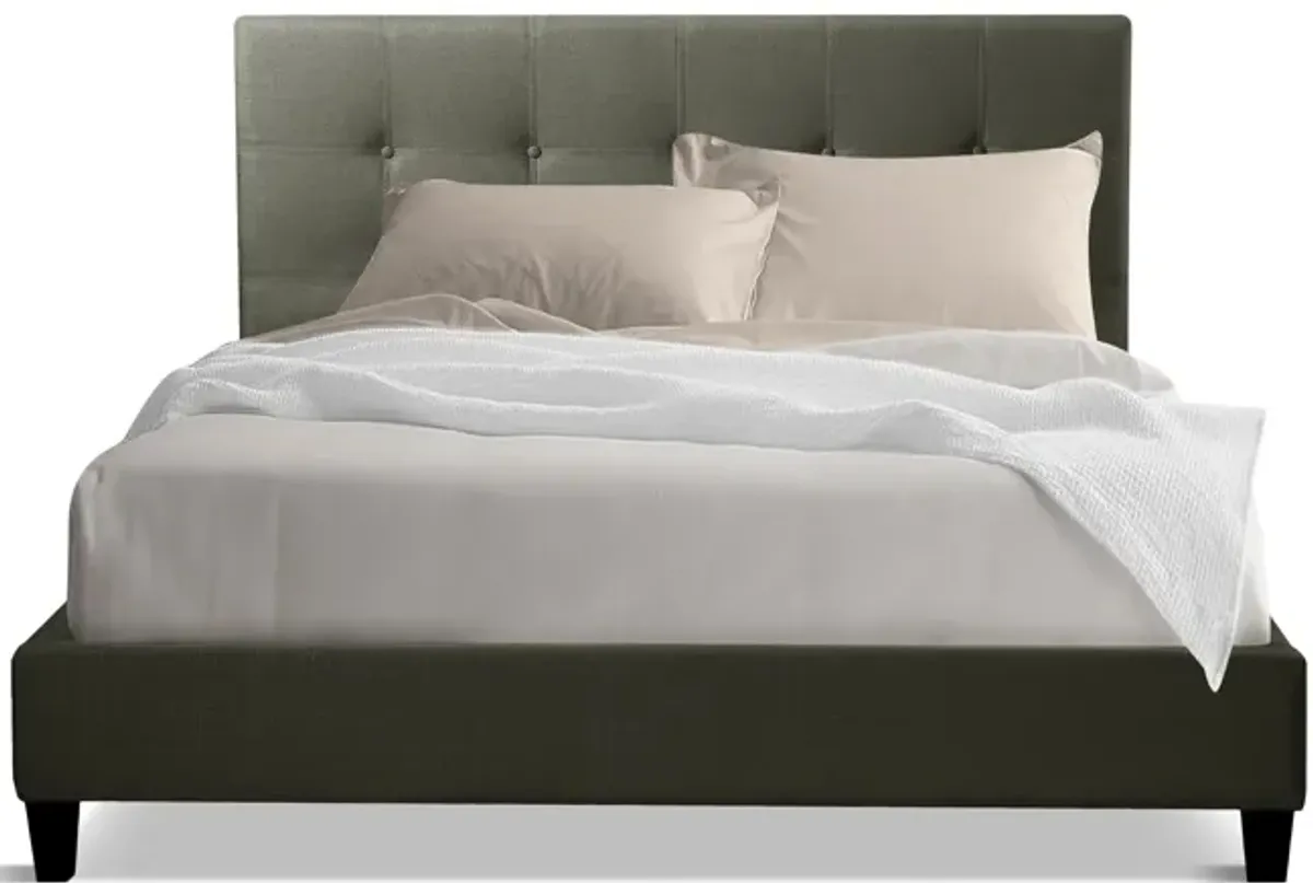 Avery King Bed - Charcoal