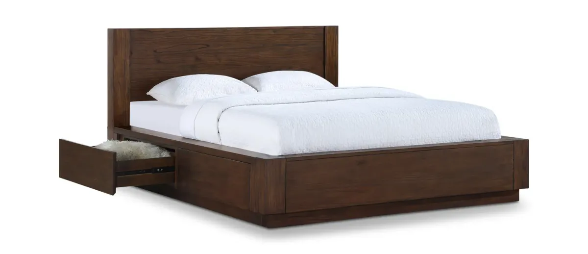 Logan Queen Bed With 1 Storage Siderail