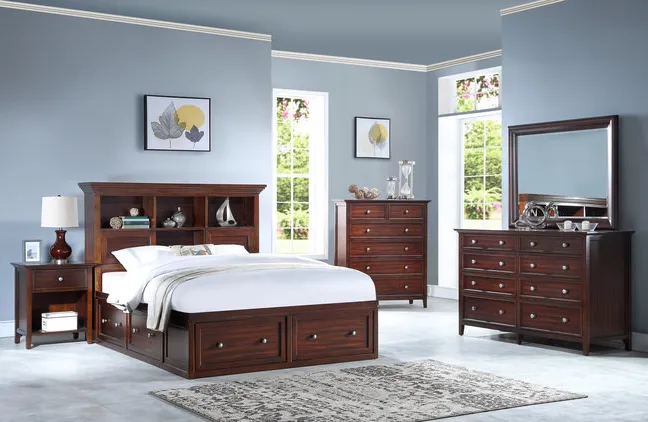 Spencer Queen Bookcase Bedroom Suite