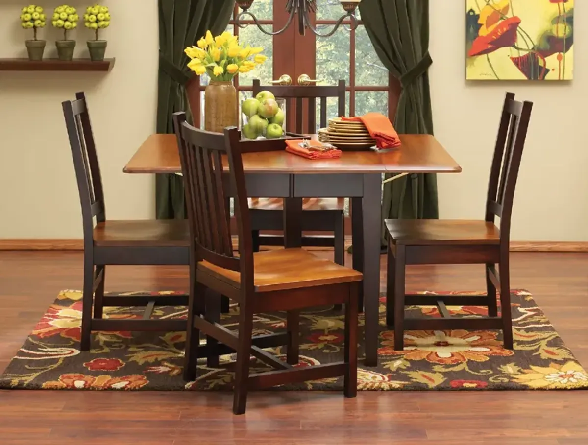 Saber Table With 4 Schoolhouse Chairs