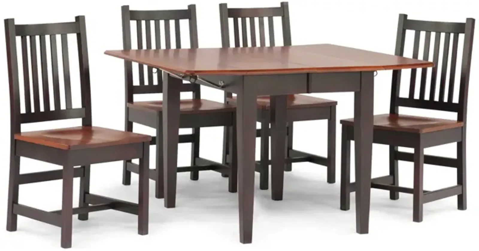 Saber Table With 4 Schoolhouse Chairs