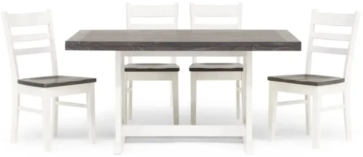 Carriage House Dining Table With 4 Chairs