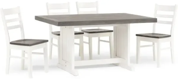 Carriage House Dining Table With 4 Chairs