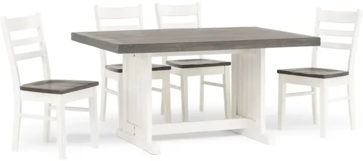 Carriage House Dining Table With 4 Chairs