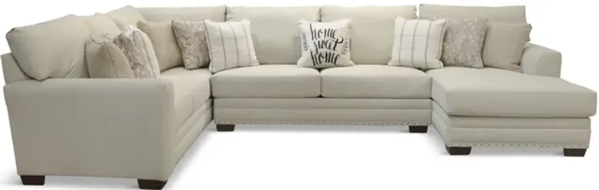 Kate 3 Piece Sectional - Right Side Chaise