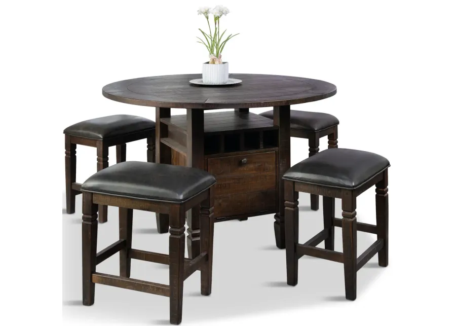 Homestead Counter Table With 4 Stools