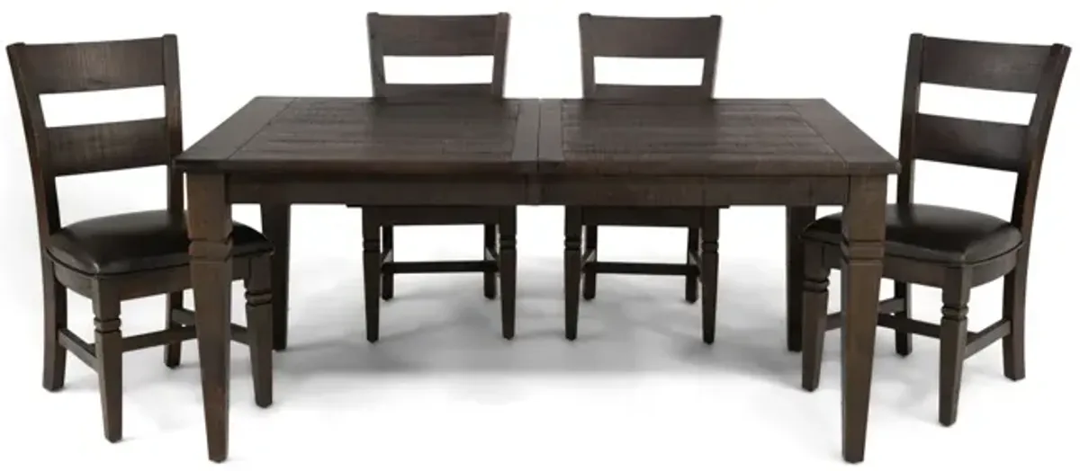 Homestead Leg Table With 4 Dining Chairs