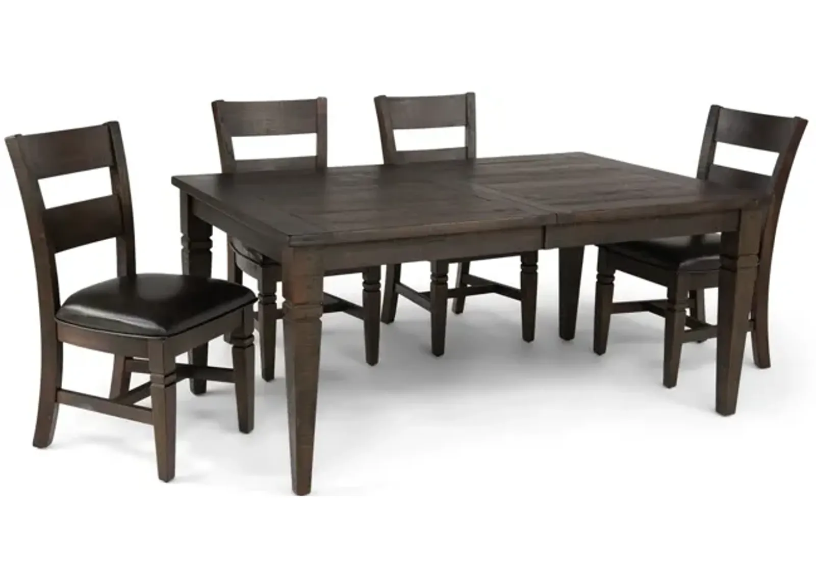 Homestead Leg Table With 4 Dining Chairs