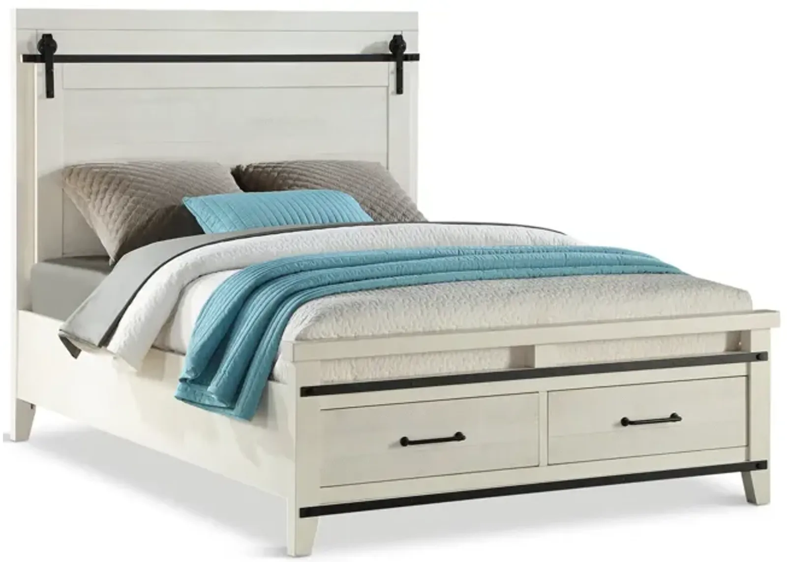 Urban Barn Queen Storage Bed - White