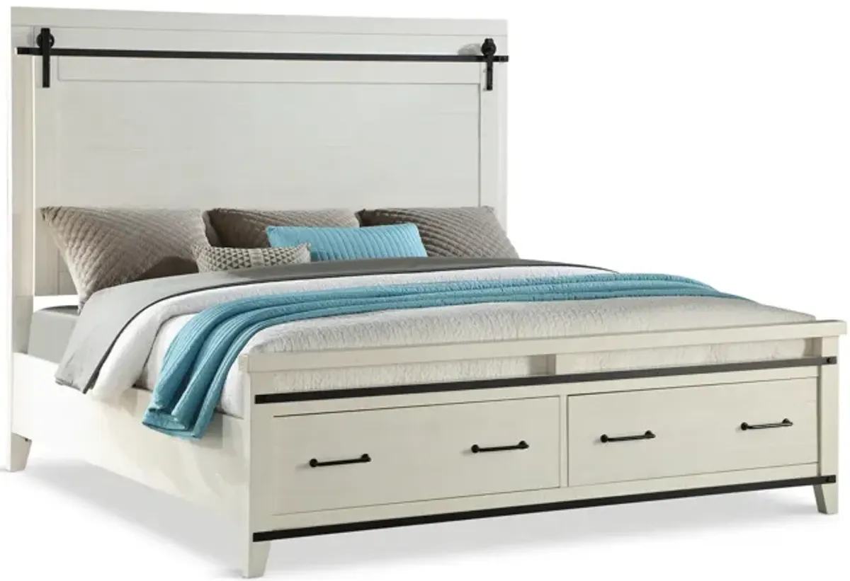 Urban Barn King Storage Bed - White