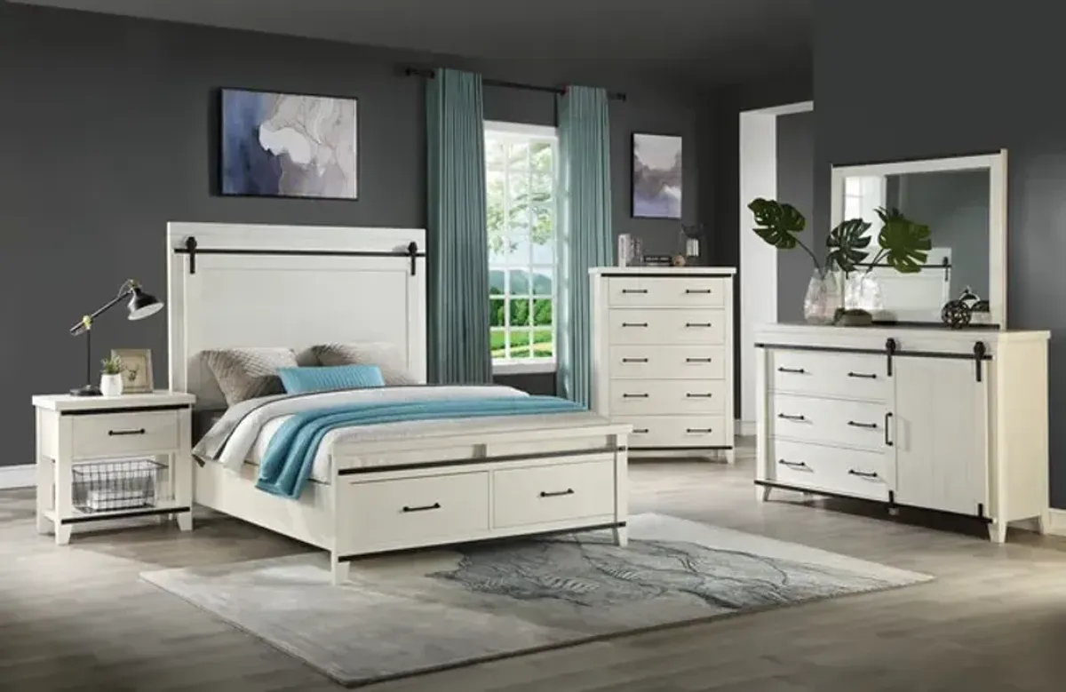 Urban Barn Queen Storage Bedroom Suite - White