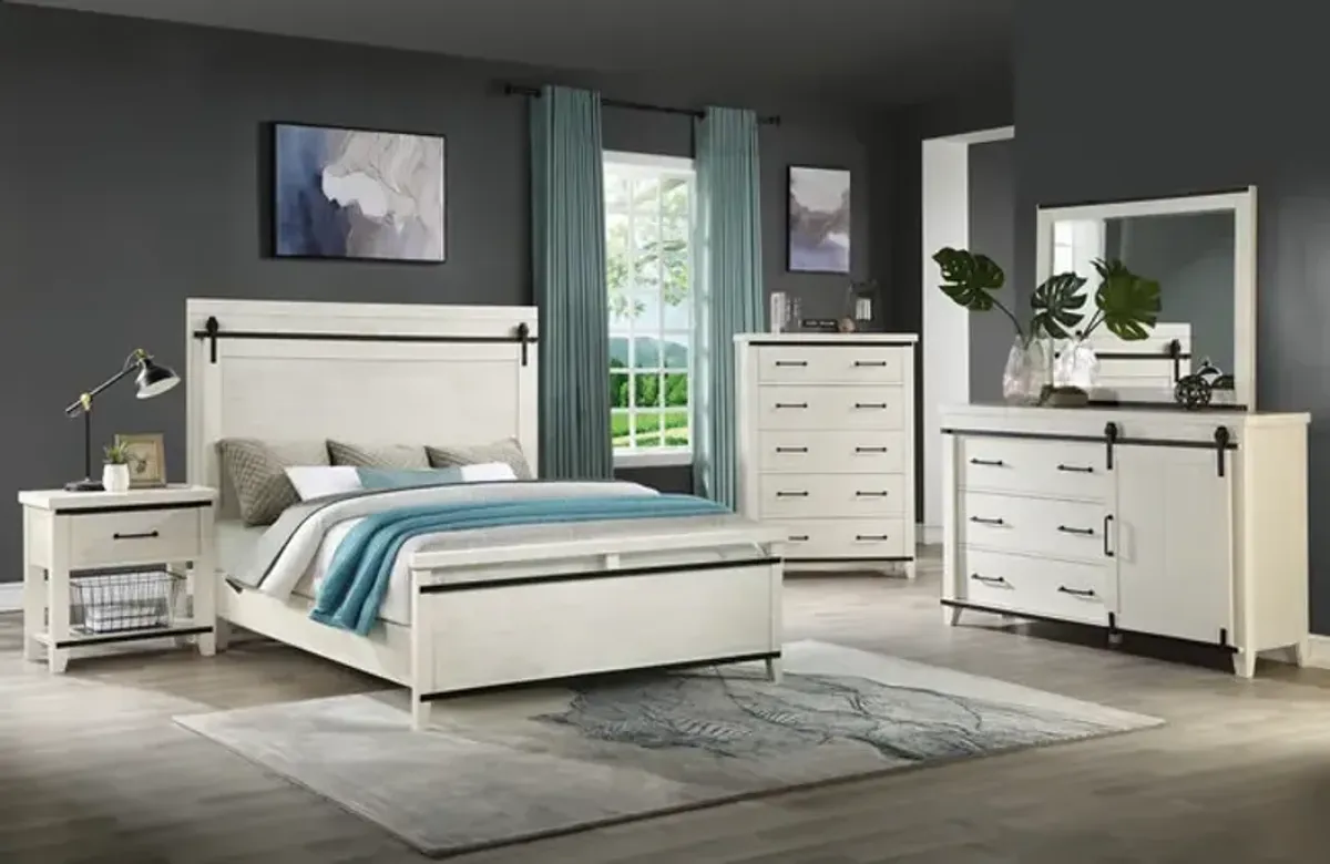 Urban Barn Queen Panel White Bedroom Suite with No Storage