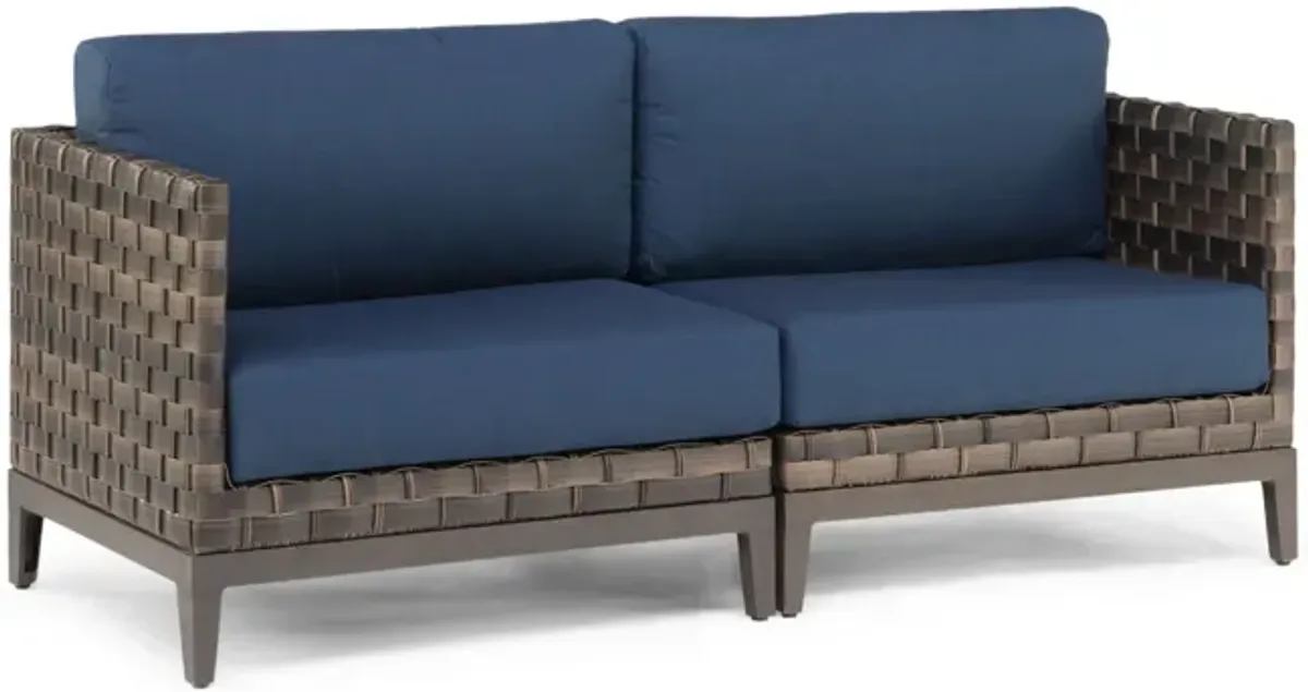 Lennox Modular Wicker Settee