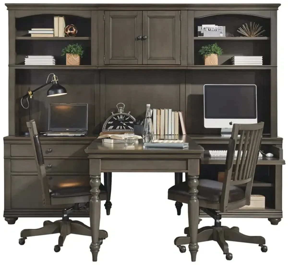 James 3 Bay Wall With Peninsula Writing Desk