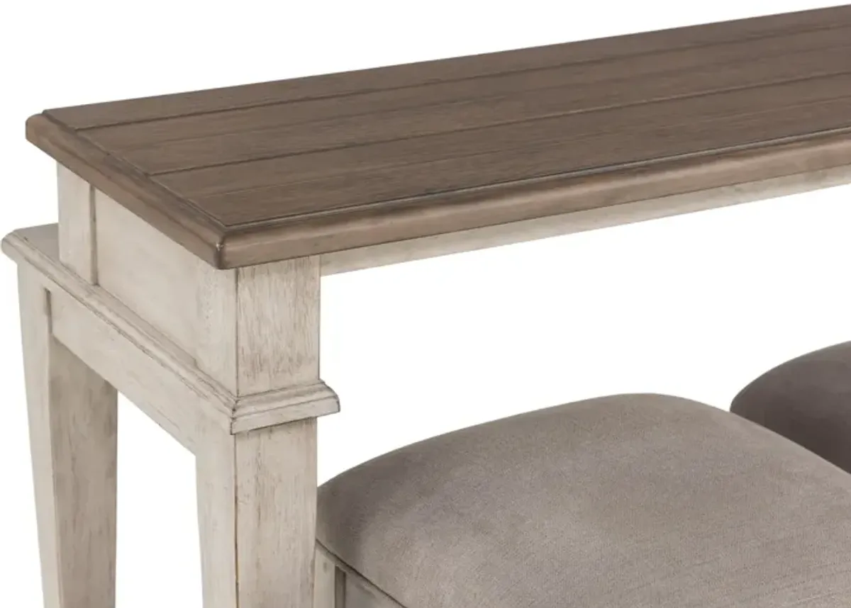 Midland Sofa Table With 3 Stools