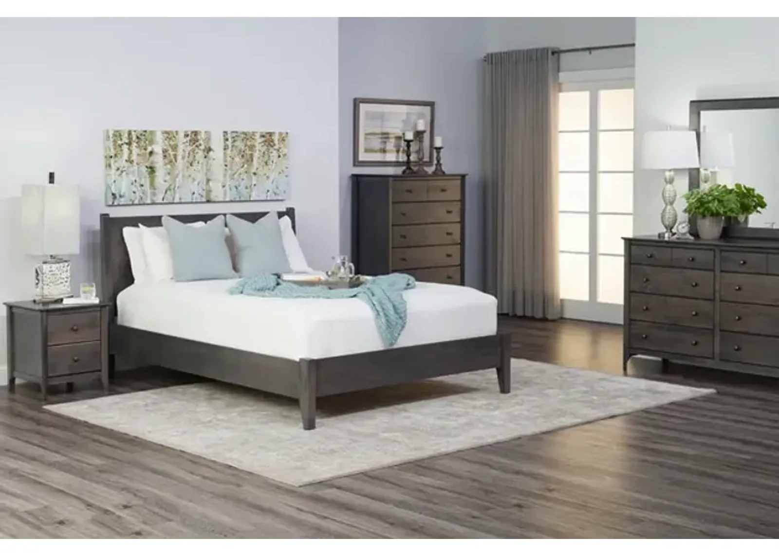 Stratford King Bedroom Suite With 2 Drawer Nightstand