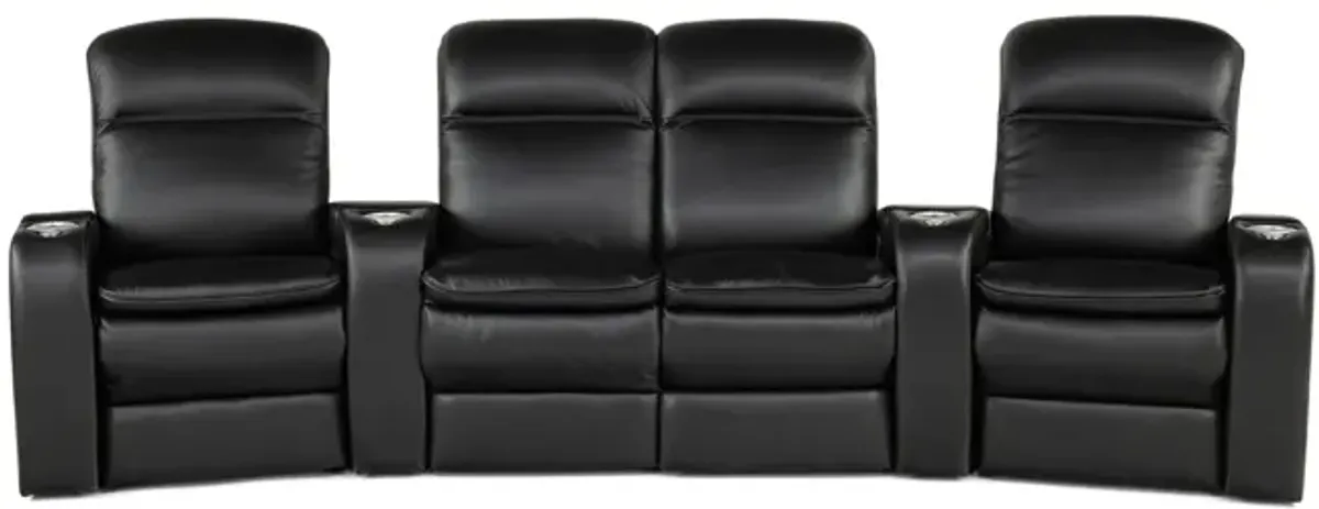 Vertex 3 Piece Leather Power Reclining Sectional