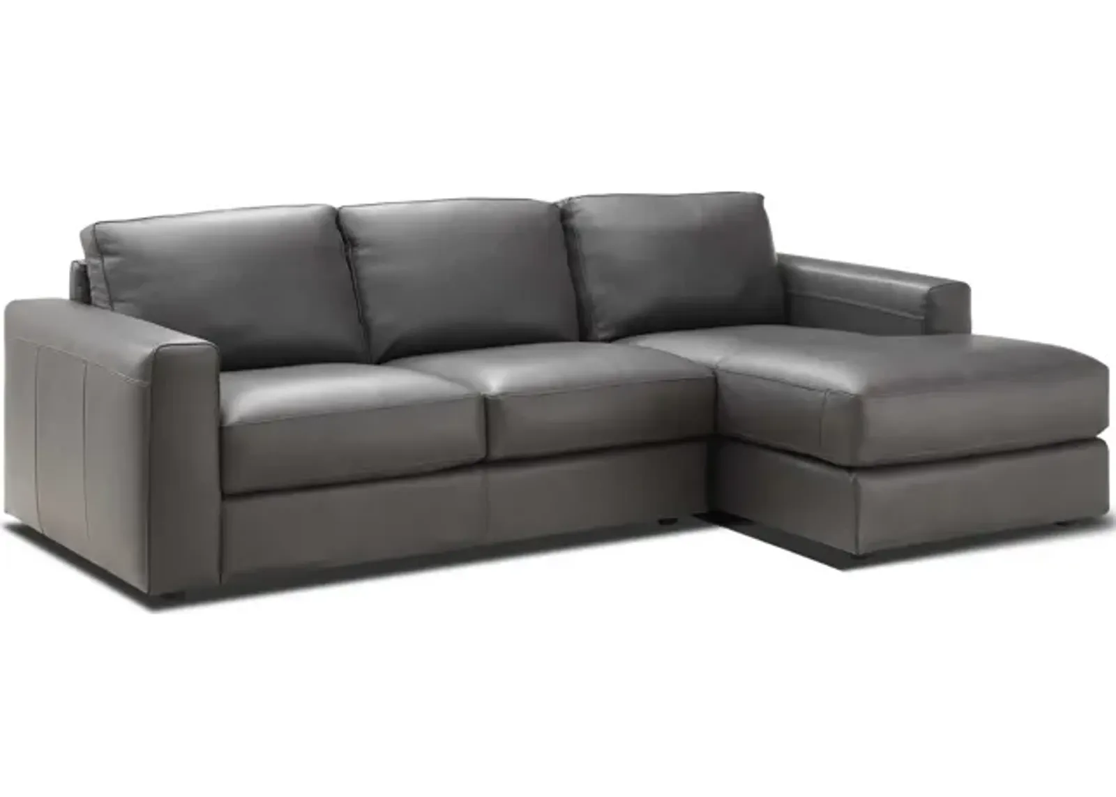 Roma 2 Piece Leather Modular Sectional