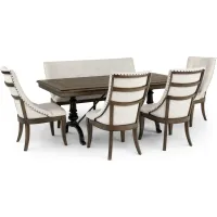 Roxbury Dining Table With 4 Chairs And Bench