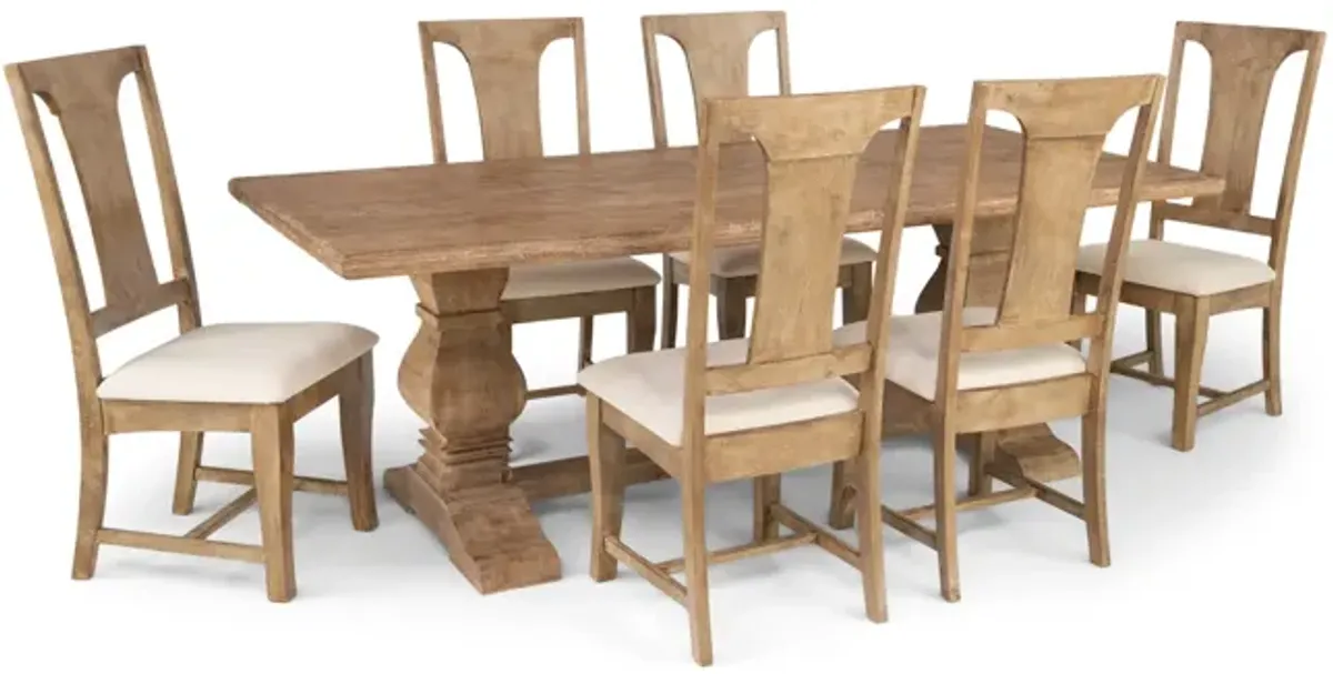 Felicia Dining Table With 6 Felicia Chairs