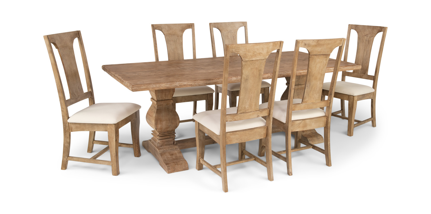 Felicia Dining Table With 6 Felicia Chairs