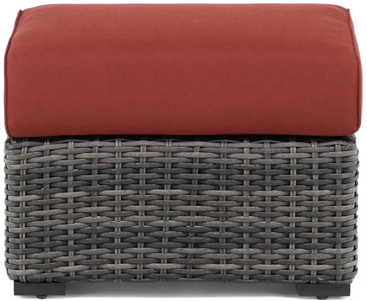 The Bay Wicker Ottoman