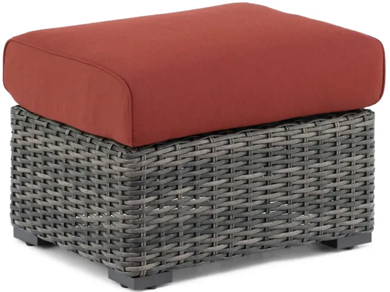 The Bay Wicker Ottoman