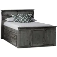 Laguna Bookcase Bed Rustic Gry