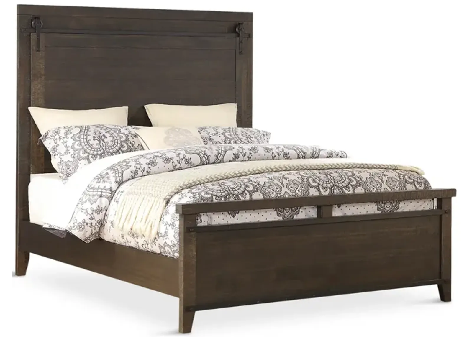 Urban Barn Queen Panel Bed - Charcoal