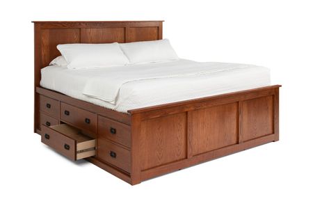 American Mission II Queen Storage Bed