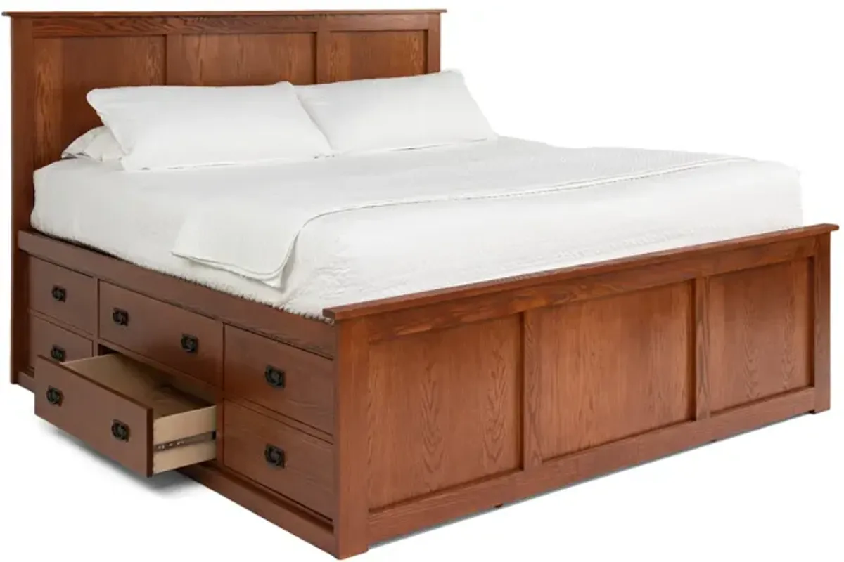 American Mission II Queen Storage Bed