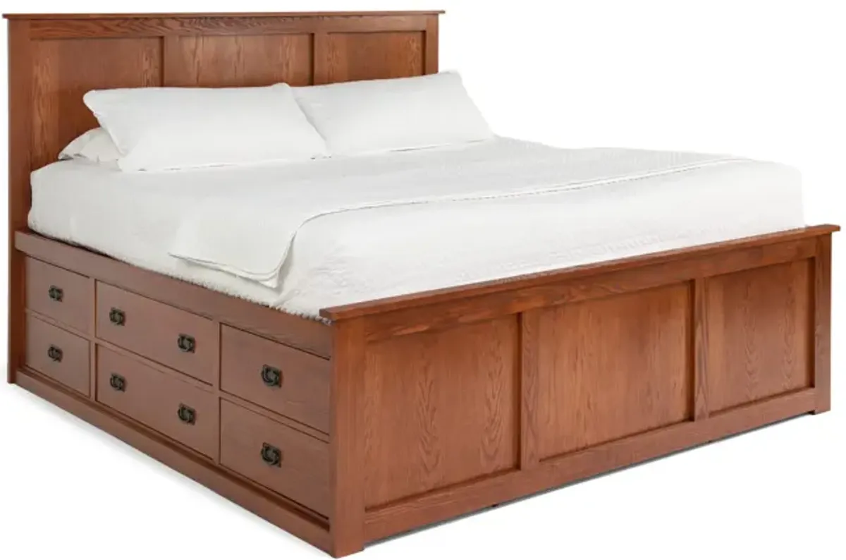 American Mission II Queen Storage Bed