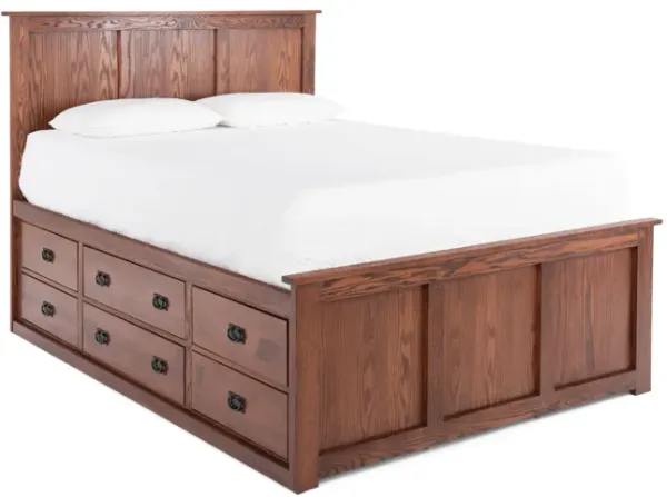 American Mission II Queen Storage Bed