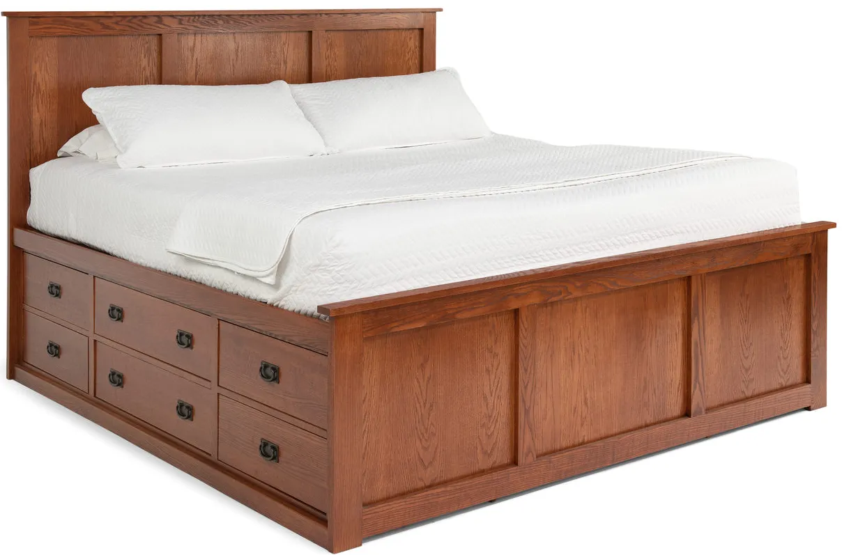 American Mission II Queen Storage Bed