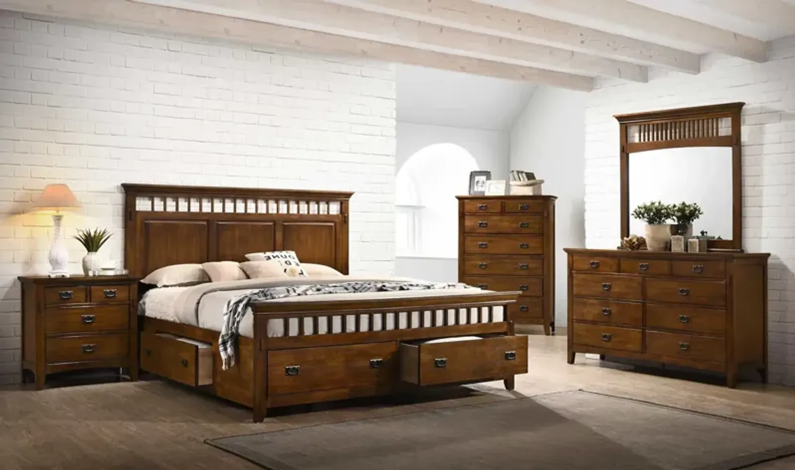 Trudy King Storage Bed