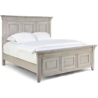 Carolina King Bed - Weathered White