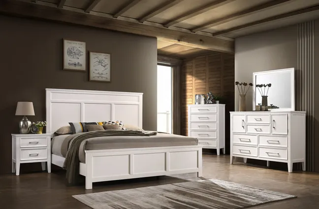 Hunter King Bedroom Suite - White