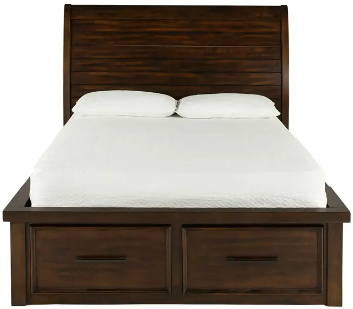 Delray Queen Storage Bed - Dark